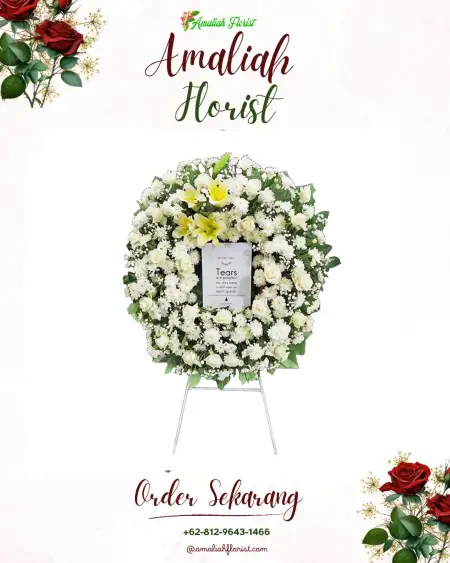 Krans Bunga Duka Derekan